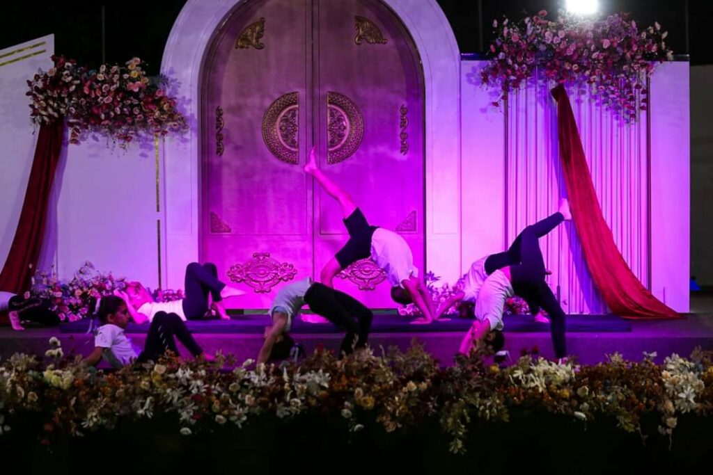 Stars College Abbasiyeh Students performing gymnastics show