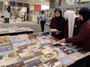 Stars College students visiting the First Book Fair at Beirut Centro Mall.