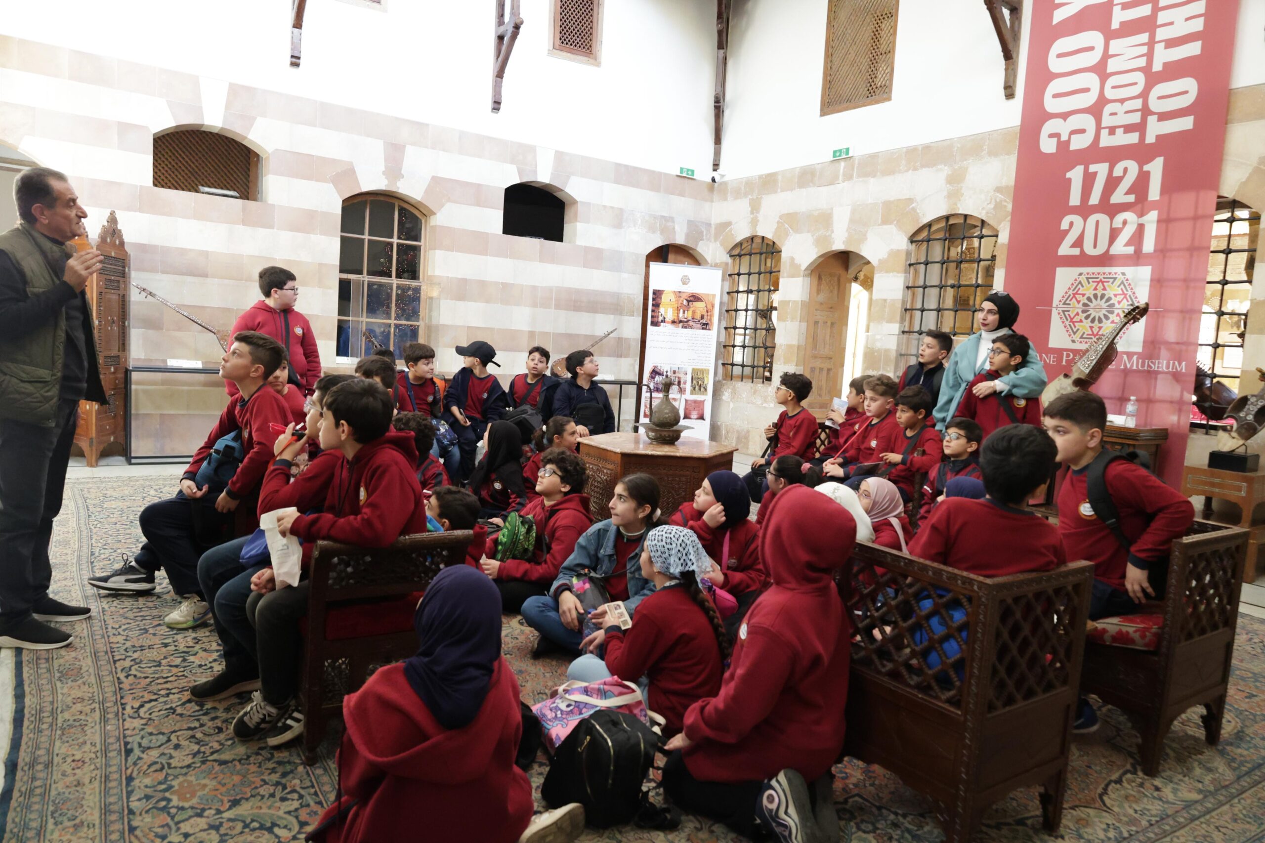 Students from Stars College visiting the Soap Museum in Saida.
