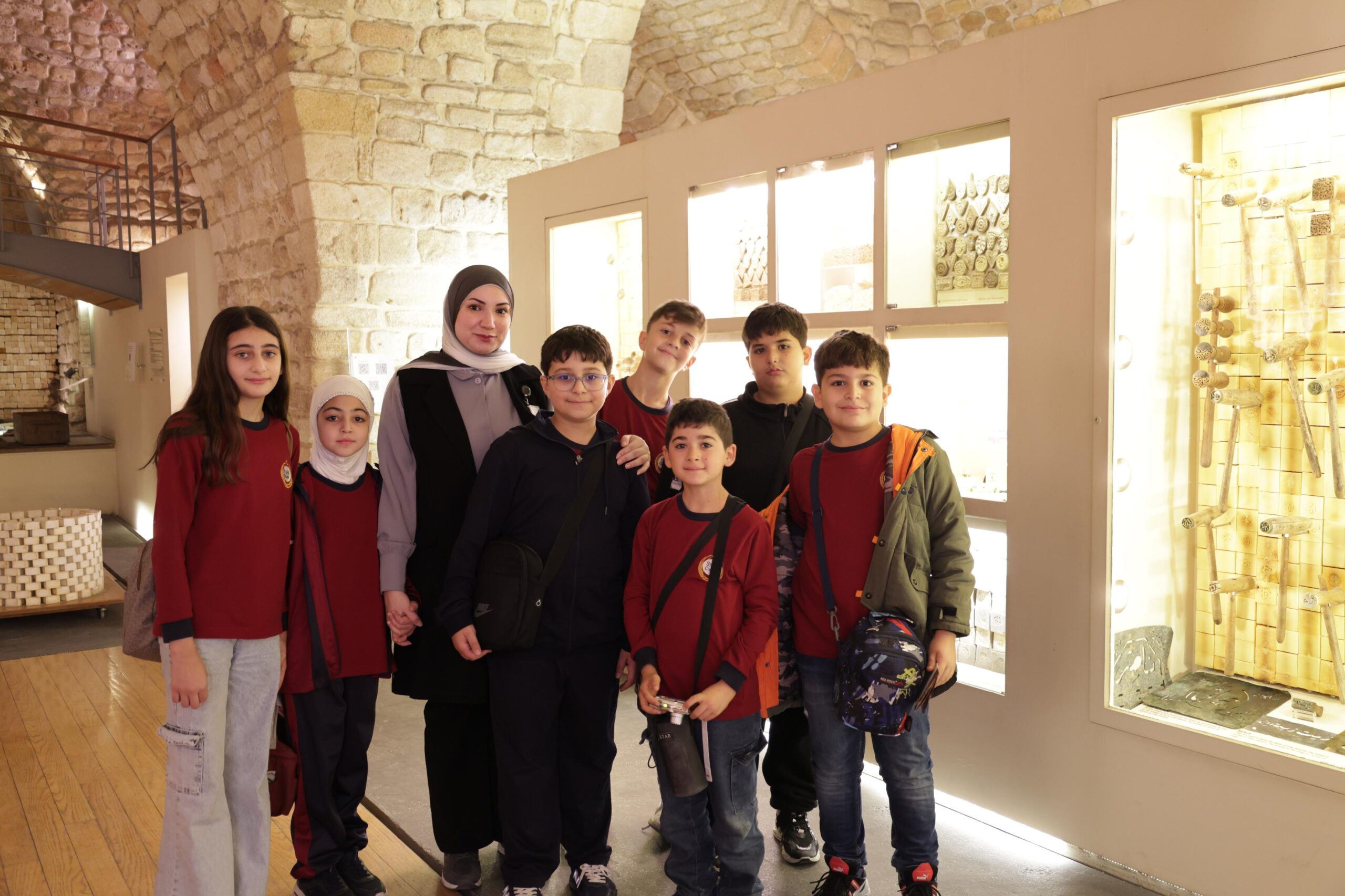 Students from Stars College visiting the Soap Museum in Saida.
