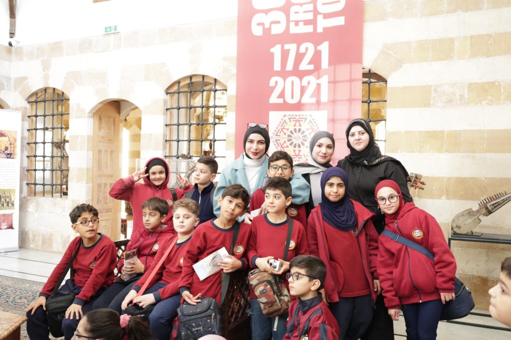 Students from Stars College visiting the Soap Museum in Saida.