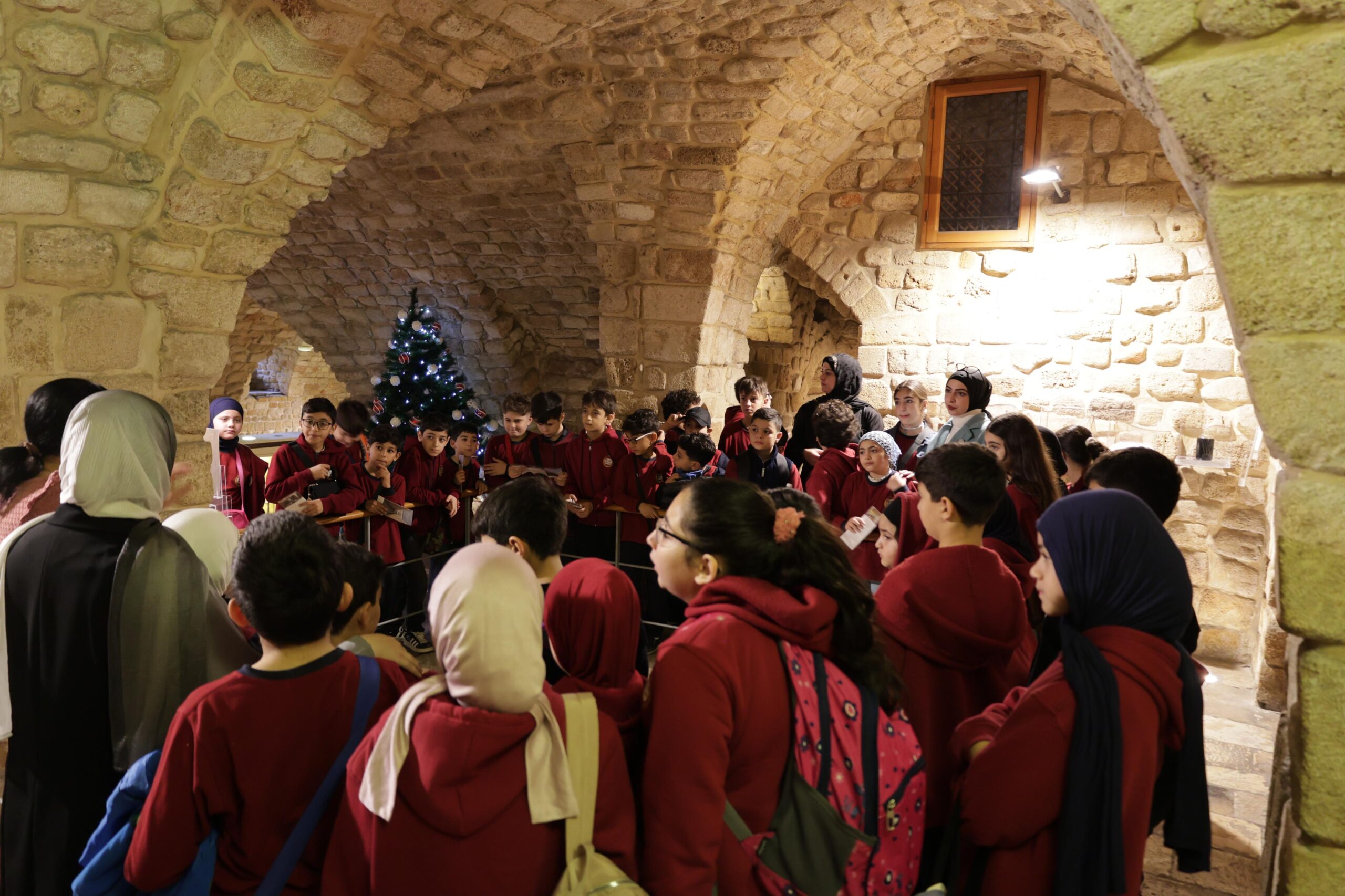 Students from Stars College visiting the Soap Museum in Saida.