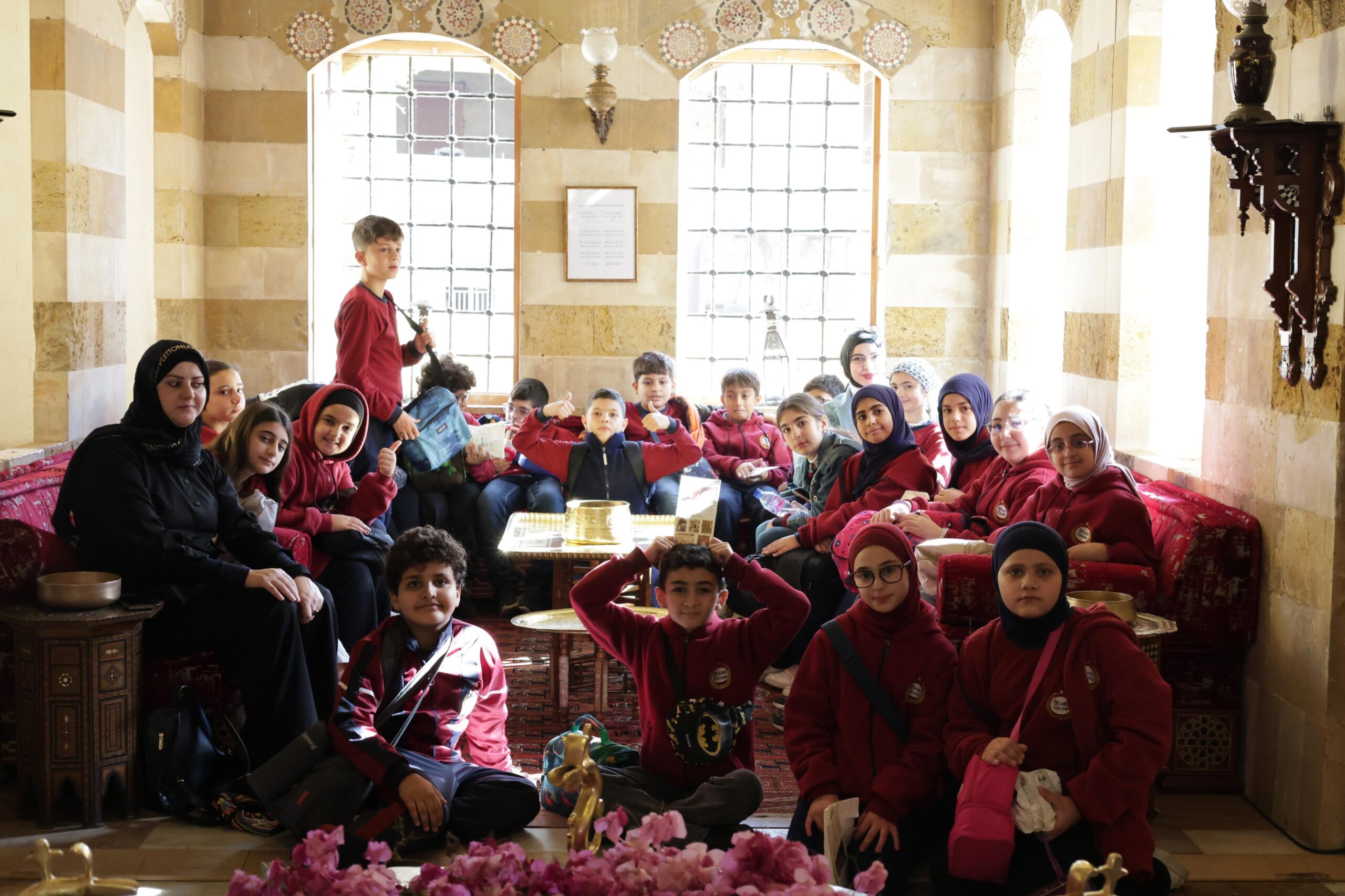 Students from Stars College visiting the Soap Museum in Saida.