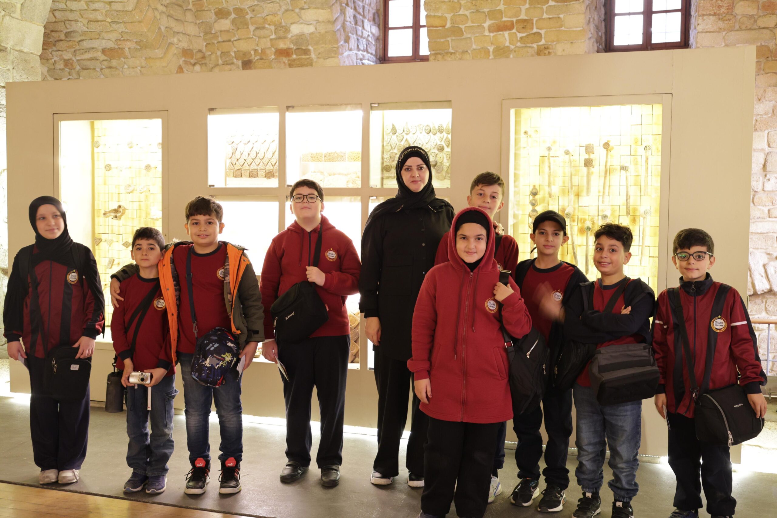 Students from Stars College visiting the Soap Museum in Saida.