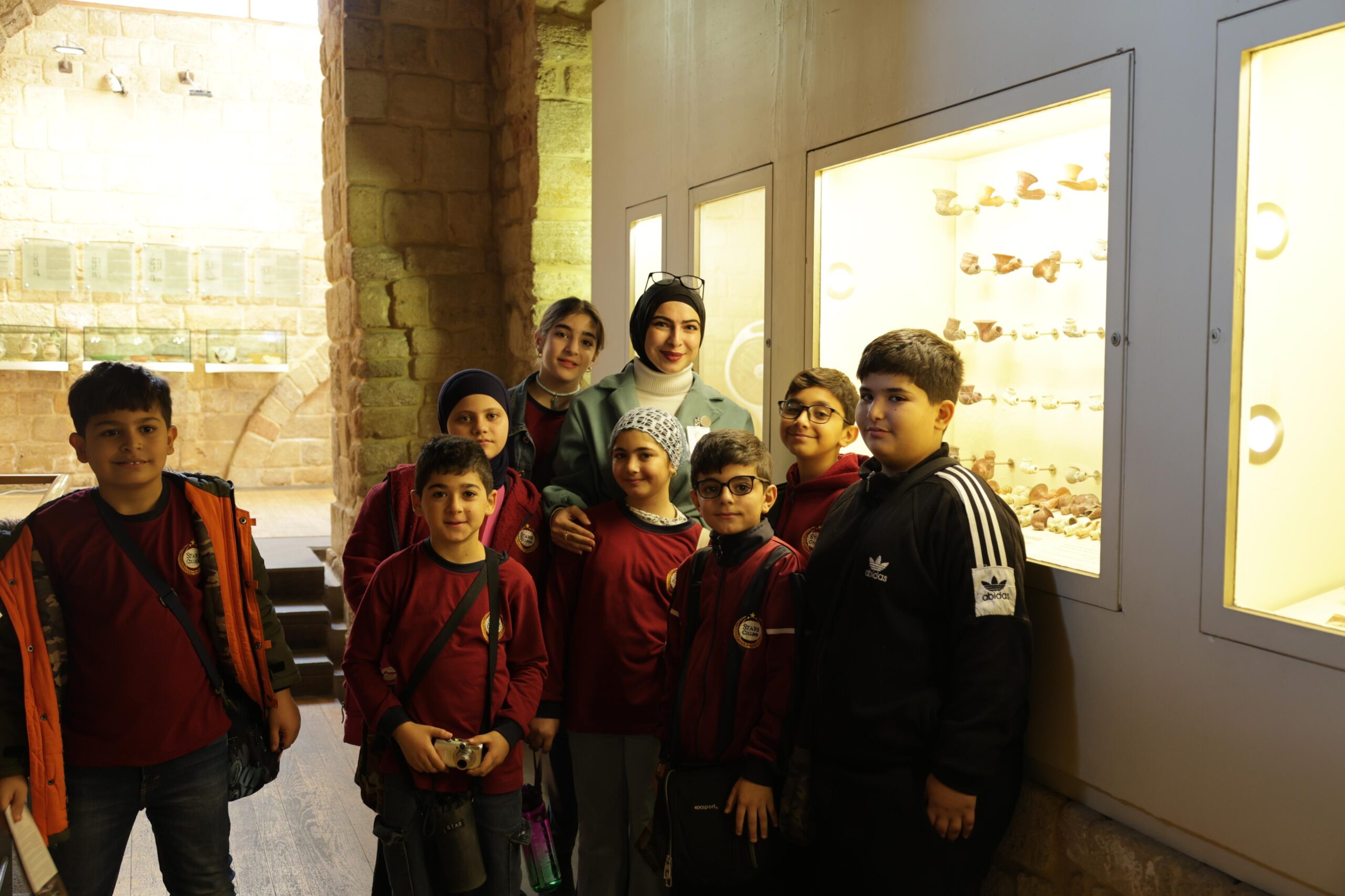 Students from Stars College visiting the Soap Museum in Saida.