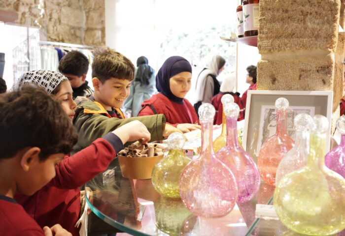Students from Stars College visiting the Soap Museum in Saida.