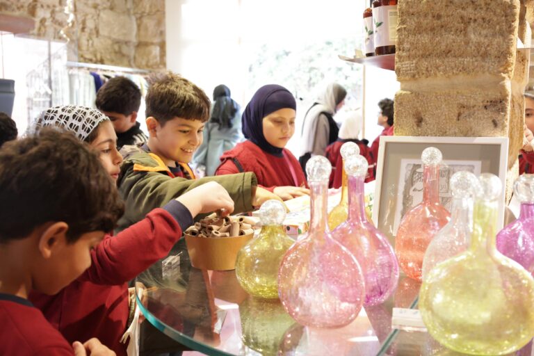 Students from Stars College visiting the Soap Museum in Saida.