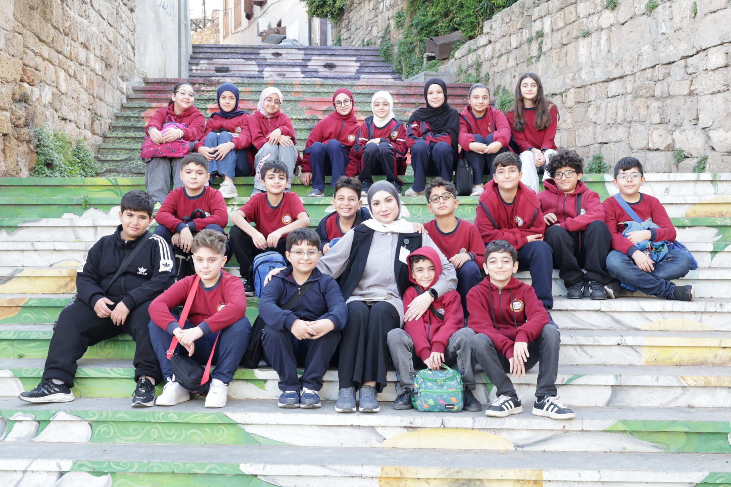 Students from Stars College visiting the Soap Museum in Saida.