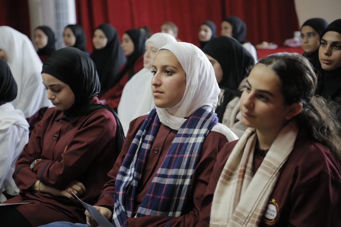 Community members gathered during a health awareness session at Stars College